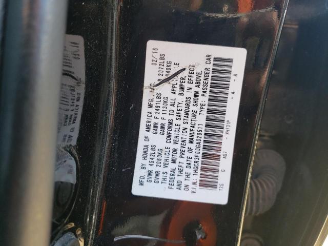 1HGCR3F00GA020511 Honda ACCORD EXL