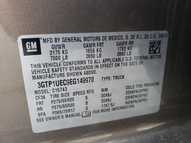 3GTP1UEC9EG149970 GMC Sierra C1500 Sle
