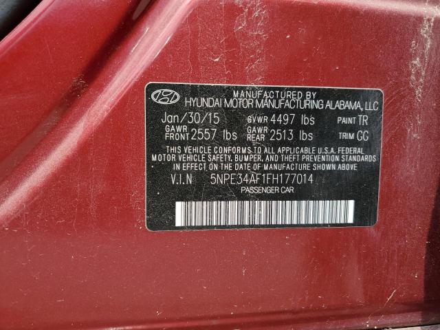 5NPE34AF1FH177014 Hyundai Sonata Sport