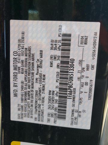 1FA6P8CF0N5133040 Ford MUSTANG GT