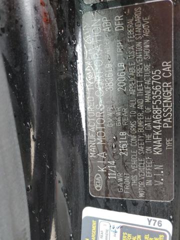 KNAFK4A68F5356705 KIA FORTE LX