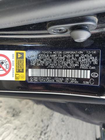 JTHBK1GG9F2174477 Lexus ES 350