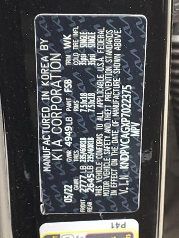 KNDPVCAGXP7022375 KIA SPORTAGE E