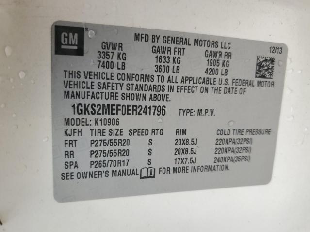 1GKS2MEF0ER241796 GMC YUKON XL DENALI