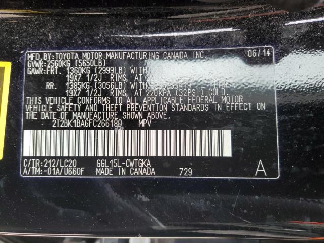 2T2BK1BA6FC266180 Lexus Rx 350 Base