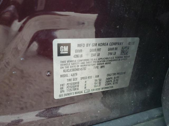 KL4CJCSB3HB145702 Buick Encore Essence