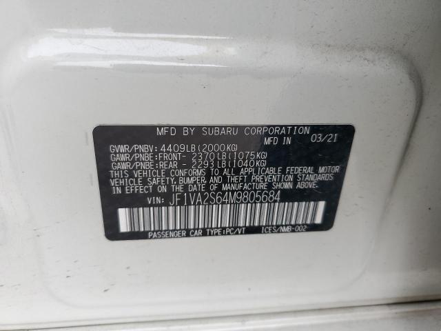 JF1VA2S64M9805684 Subaru high power turbo