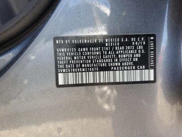 3VWC57BU9KM216675 Volkswagen 1.4 tsi