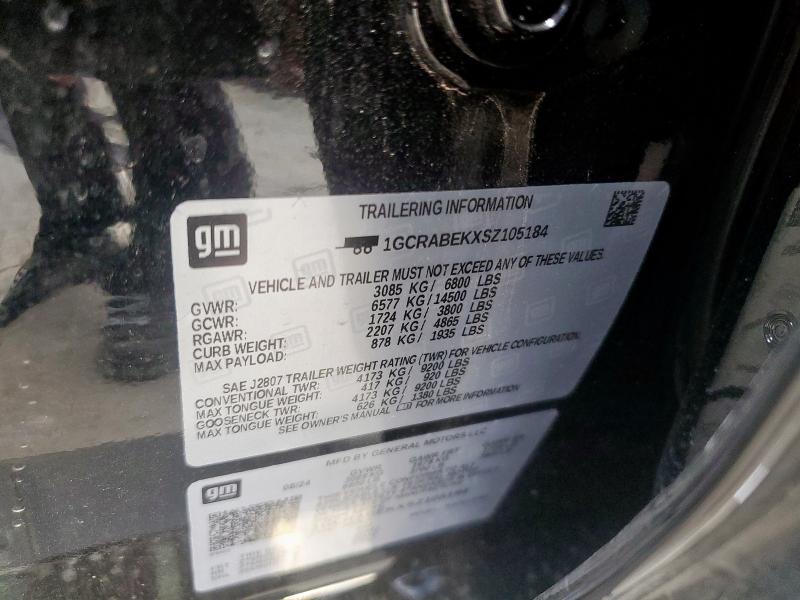 1GCRABEKXSZ105184 Chevrolet Silverado