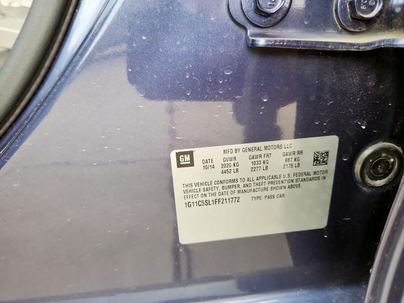 1G11C5SL1FF211772 Chevrolet MALIBU 1LT