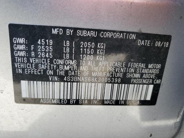 4S3BNAS68K3005398 Subaru u5