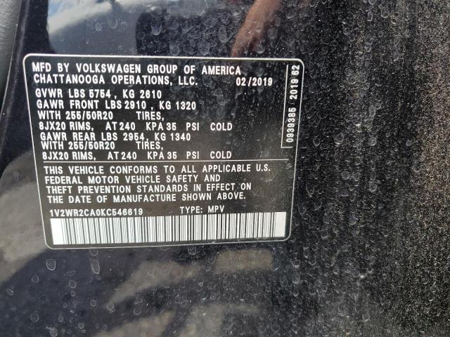 1V2WR2CA0KC546619 Volkswagen ATLAS SE