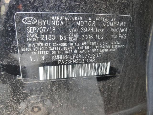 KMHD84LF4KU772235 Hyundai mpi nu