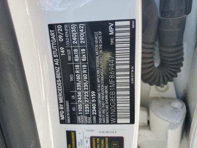 W1N0G8EB1MF869447 Mercedes-Benz m264