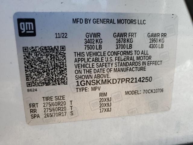 1GNSKMKD7PR214250 Chevrolet TAHOE K150