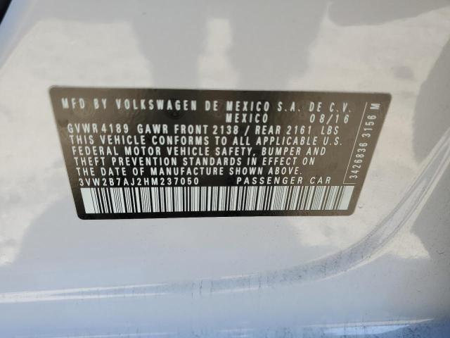 3VW2B7AJ2HM237050 Volkswagen JETTA S