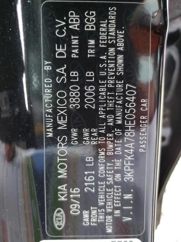 3KPFK4A78HE056407 KIA FORTE LX