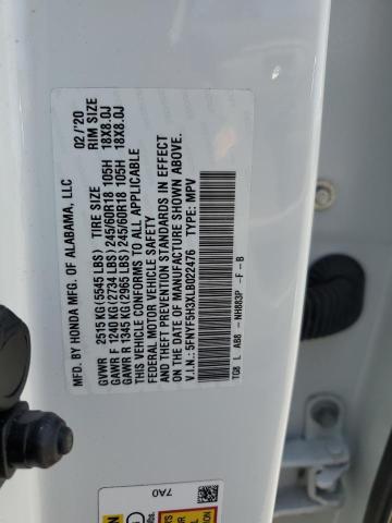 5FNYF5H3XLB022476 Honda j35y6