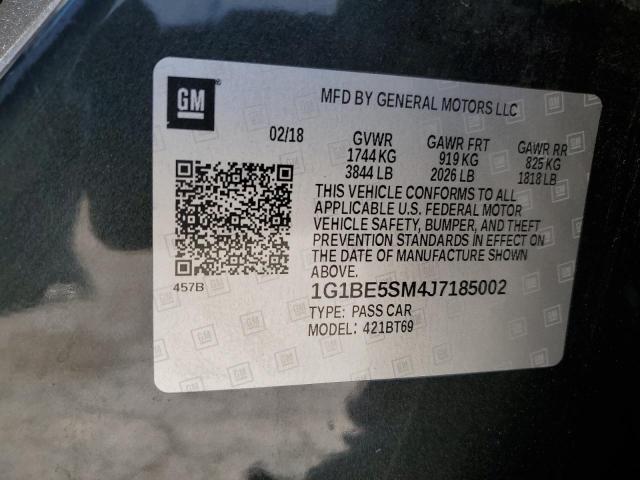 1G1BE5SM4J7185002 Chevrolet le2 -di: direct injection, vvt: variable valve timing, gen, alum