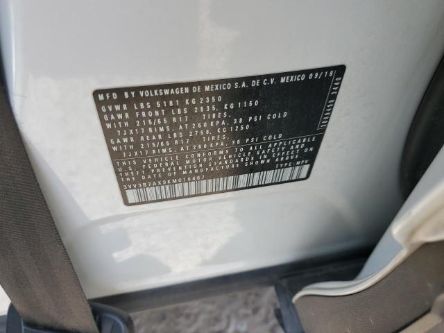3VV3B7AX9KM016467 Volkswagen 2019