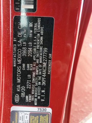 3KPF44AC3ME277799 KIA FORTE GT