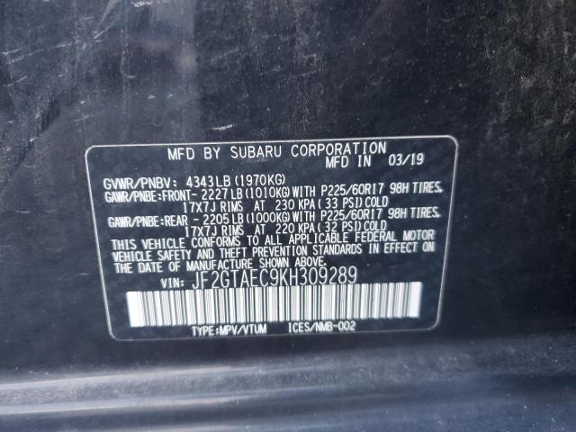 JF2GTAEC9KH309289 Subaru naturally aspirated