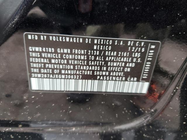 3VW267AJXGM306327 Volkswagen 2016