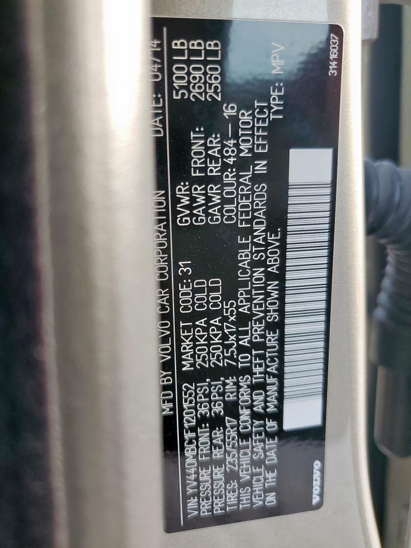 YV440MBC1F1201552 Volvo Xc70 T5 Pr