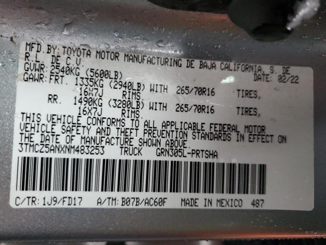 3TMCZ5ANXNM483253 Toyota 2gr-fks
