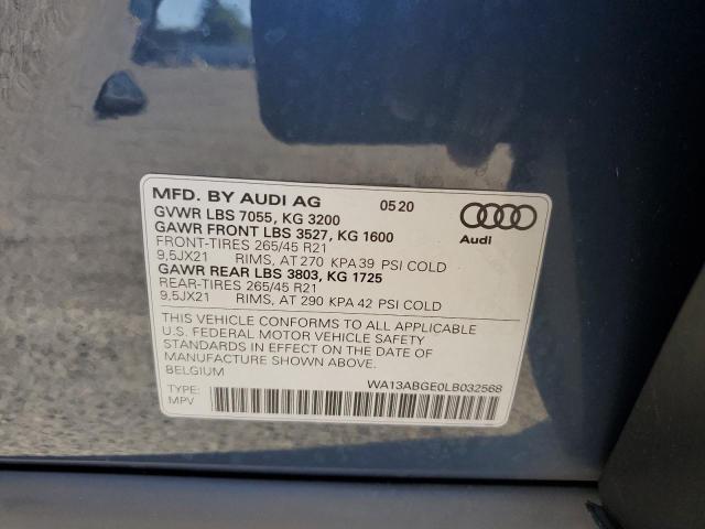 WA13ABGE0LB032568 Audi E-TRON SPORTBACK