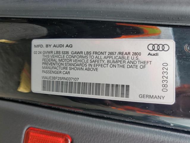 WAUE3BF25RN037107 Audi A6 PREMIUM