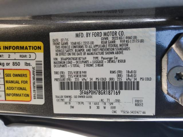 3FA6P0H78GR187169 Ford Fusion