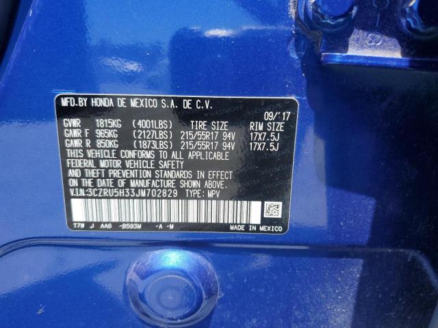 3CZRU5H33JM702829 Honda r18z9