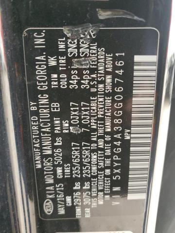 5XYPG4A38GG067461 KIA dohc gdi theta ii