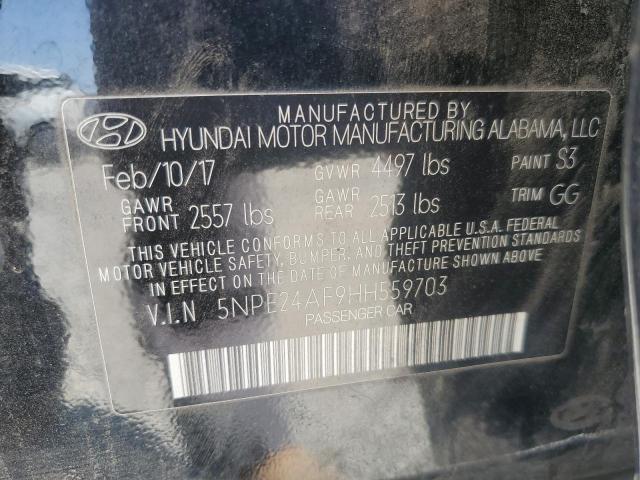 5NPE24AF9HH559703 Hyundai 2017