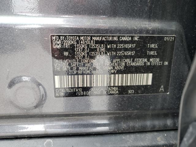 2T3P1RFV0MC181655 Toyota Rav4 Xle