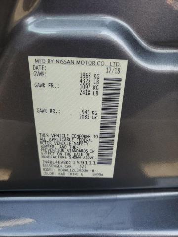 1N4BL4EV8KC159111 Nissan 2019