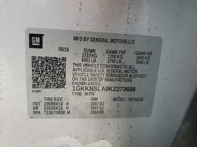 1GKKNSLA8KZ273698 GMC lcv - spark ignited direct injection, variable valve timing, dcvcp, e85 max, e0-e100, alum