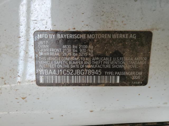 WBA4J1C52JBG78945 BMW 430I