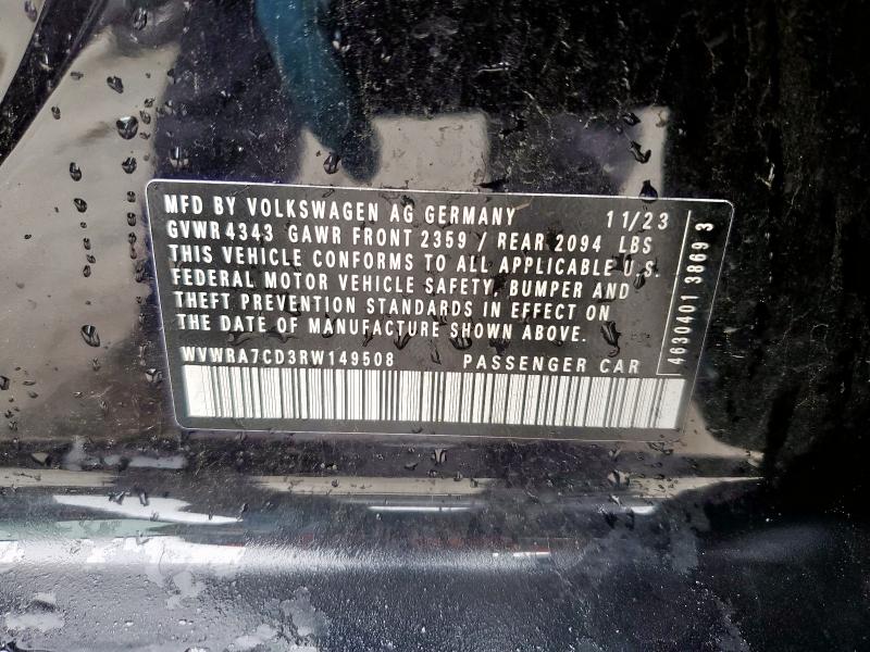 WVWRA7CD3RW149508 Volkswagen GTI SE
