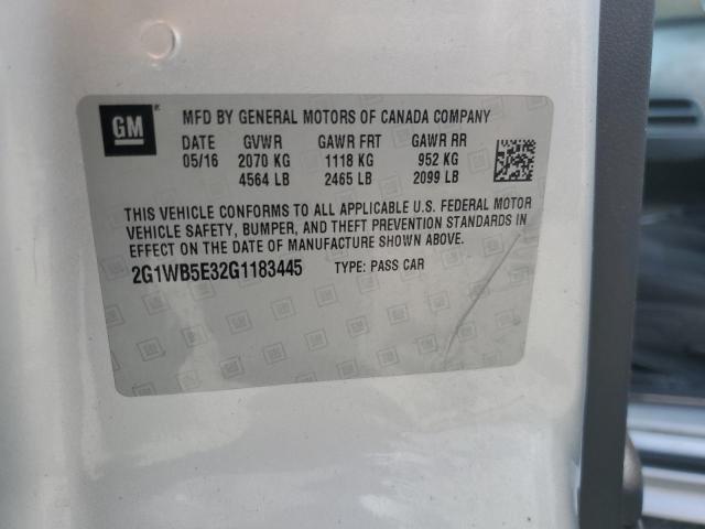 2G1WB5E32G1183445 Chevrolet lfx - sidi, vvt, e85 max, alum gm