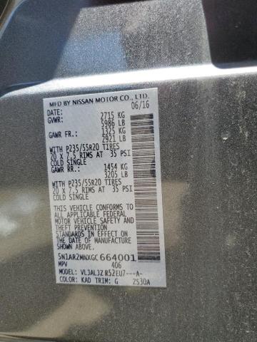 5N1AR2MNXGC664001 Nissan Pathfinder