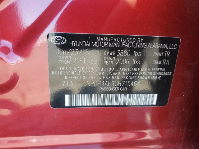 5NPDH4AE9GH715464 Hyundai dohc mpi nu