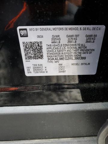3GKALMEG2RL390399 GMC TERRAIN SL
