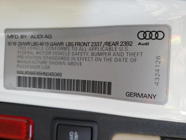 WAUKMAF45HN045069 Audi 2017