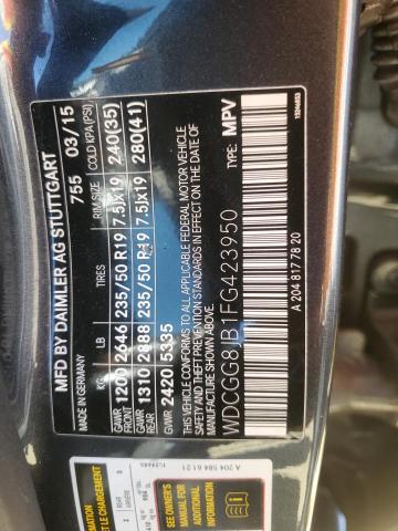 WDCGG8JB1FG423950 Mercedes-Benz GLK 350 4M