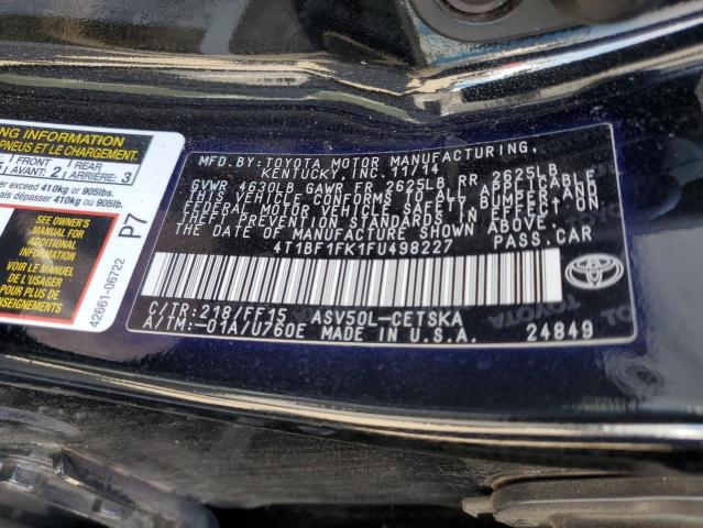 4T1BF1FK1FU498227 Toyota CAMRY LE