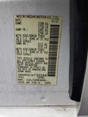 1N6AD0ER3JN730566 Nissan 2018