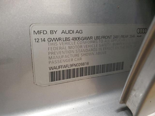 WAUFFAFL9FN026816 Audi A4 PREMIUM