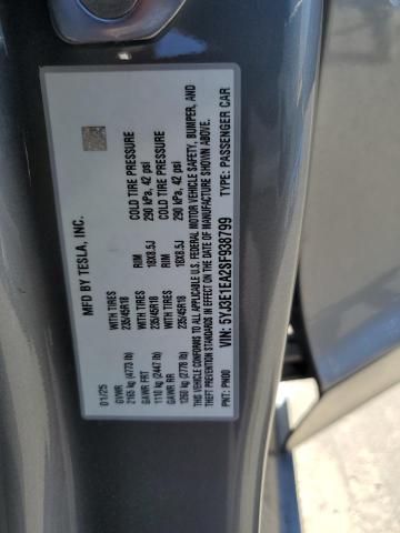 5YJ3E1EA2SF938799 Tesla 2025